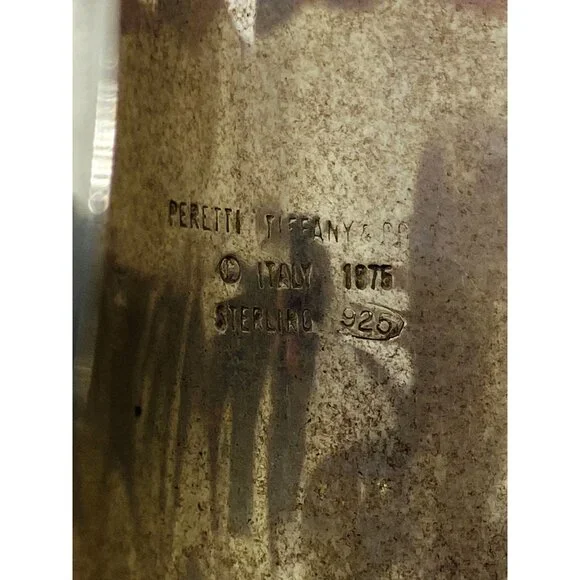 Tiffany & Co Elsa Peretti 1975 Sterling Silver 925 Bone  Cuff Bracelet Right - Picture 11 of 13